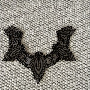 Stunning Beaded Victorian Collar with Antique Black Jet Beads.